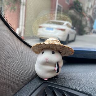 Car Decoration Hamster New Console Cute Doll Car Interior Pe