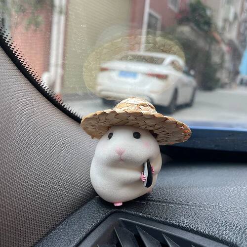 Car Decoration Hamster New Console Cute Doll Car Interior Pe
