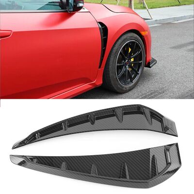 Carbon Fiber Car Shark Grille Air Flow Side Vent Exterior Gr
