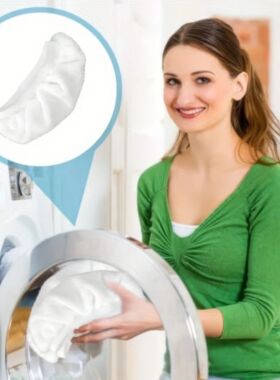 20 Pieces of White Mop Cloth, Sturdy Structure, Durable Mate