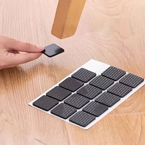 30pcs Black Thick Table and Chair Foot Pads, Scratch Resista