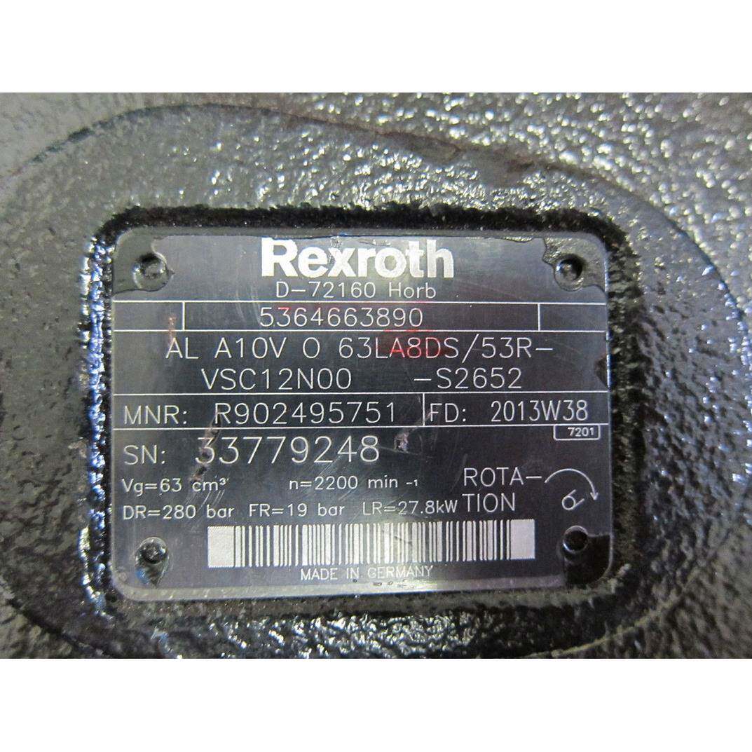 士乐轴向柱泵A10V塞O45DRSC力/N53R-VSC1200原装REXROTH/正品