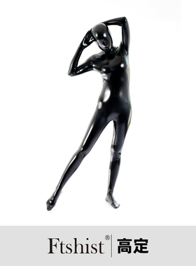 Ftshist高定 乳胶光泽漆皮kigurumi全包紧身衣zentai 量身定制