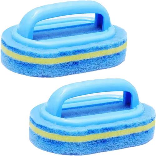 Cleaning Brush with Handle Kitchen Sponge Wipe Thickening Ba