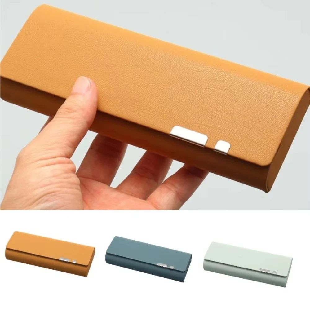 1pc Glasses Box  Portable Anti-stress PU Sunglasses Case Gla图片