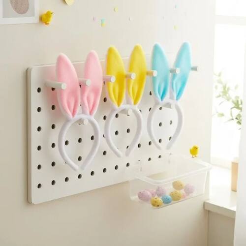 Cute Rabbit Ears Headband for Women Plush Bunny Ears Hairban