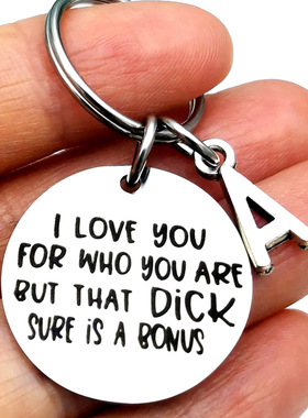 I Love You Funny Keychain Gifts for Boyfriend Fiance Husband