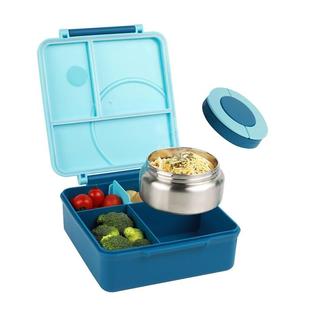 Four-Grid Lunch Box With Insulated Soup, For Teenagers And W