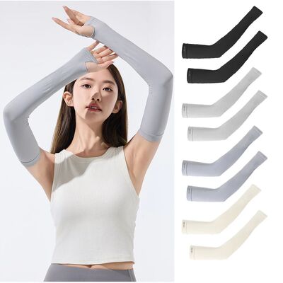1 Pair Ice In Sleeves Long Sun Protection Arm Cover, Outdoor
