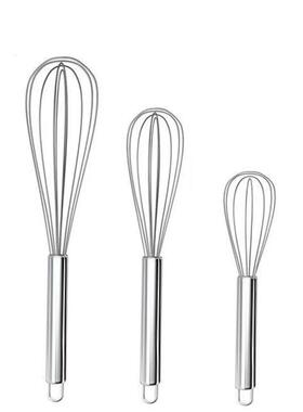Egg Whisk Stainless Steel Kitchen Wire Balloon Milk Beater
