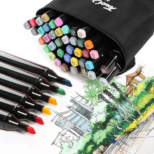 36/48 Colors Dual Tip Alcohol Art Markers Set, Professional