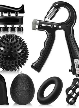 Gym Fitness Adjustable Count Hand Grip Set Finger Forearm St