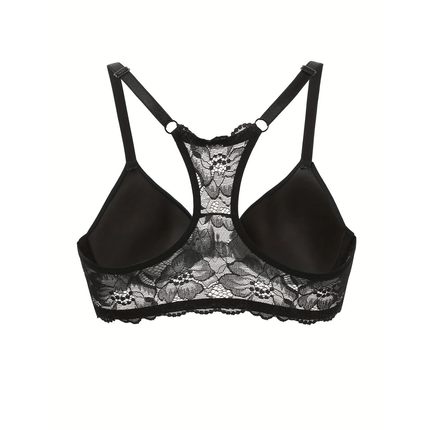 Front button sexy deep v bra for women lace beautiful back u