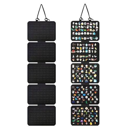 1pc Foldable Felt Jewelry Organizer,Wall Hanging 5-Tier Earr