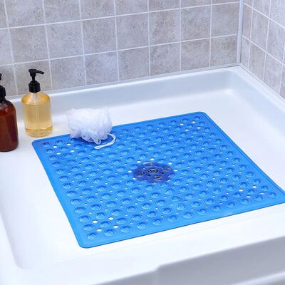 53x53cm Shower Mat Suction Cup PVC Anti Slip Bath Mat Square