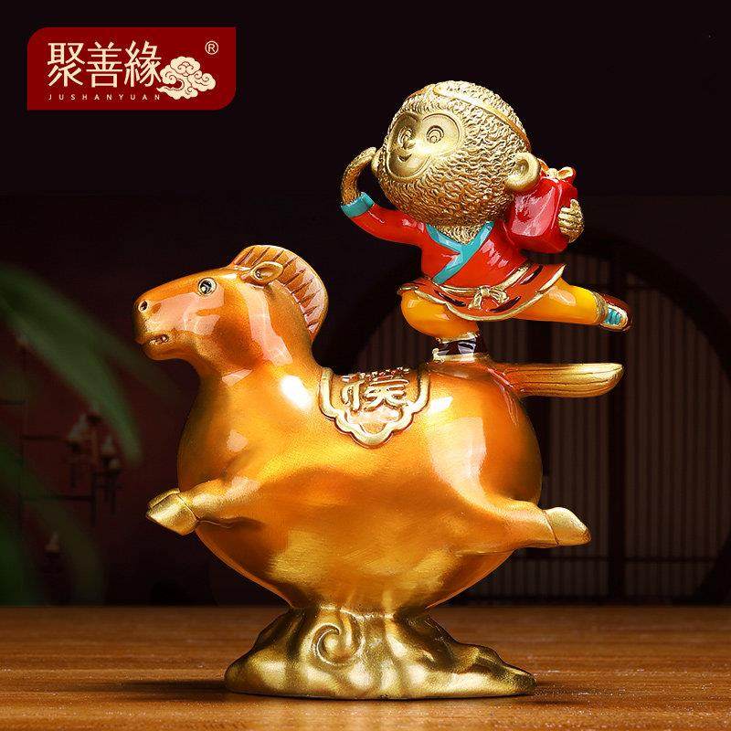 马上封侯摆件客厅酒柜办公桌装饰创意招财铜工艺品送朋友生日礼物,家居饰品,装饰摆件,淘宝优惠券,粉丝福利购,淘宝优惠卷