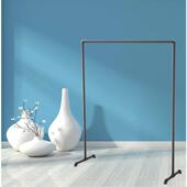 简约加粗架子服装 架子 挂衣架落地铁艺展示架龙门架水管地摊拆装