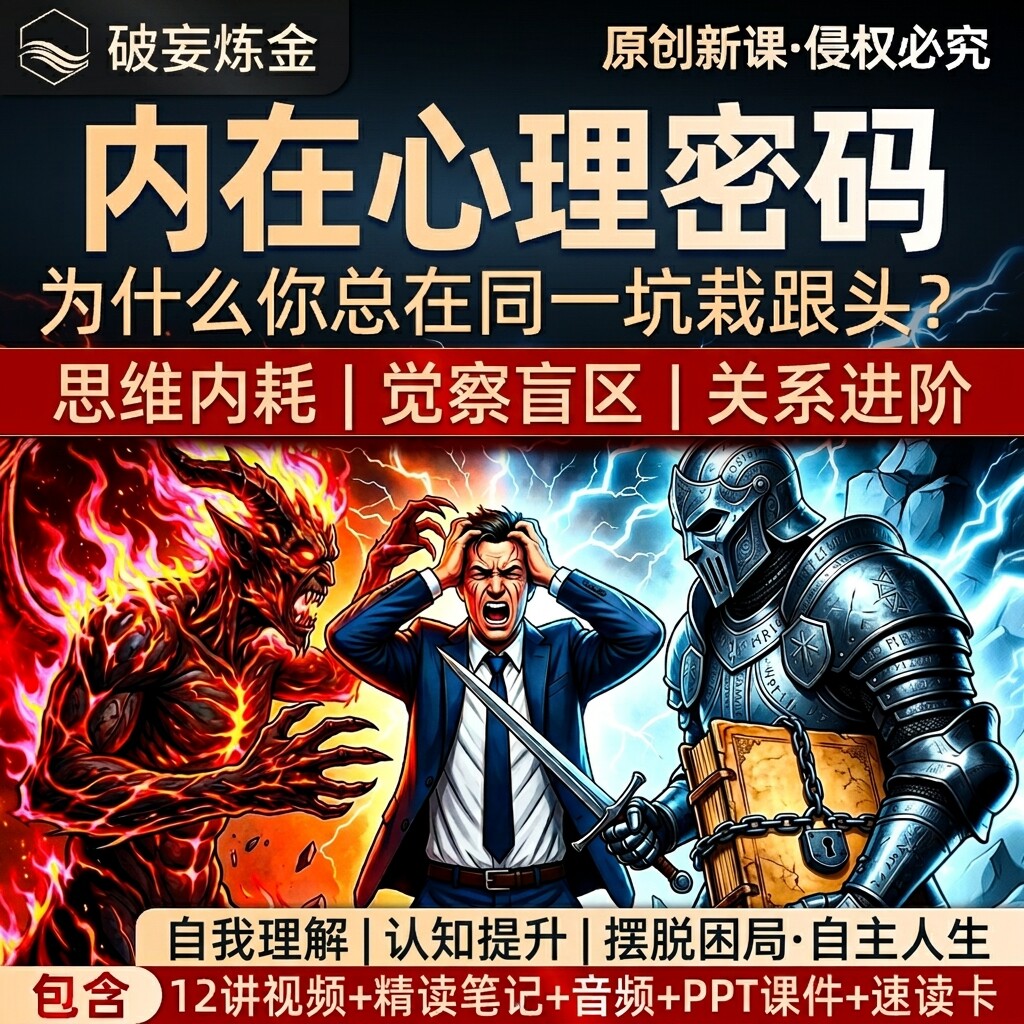 内在心理密码弗洛伊德情绪分析心理学课程原生家庭视频笔记资料