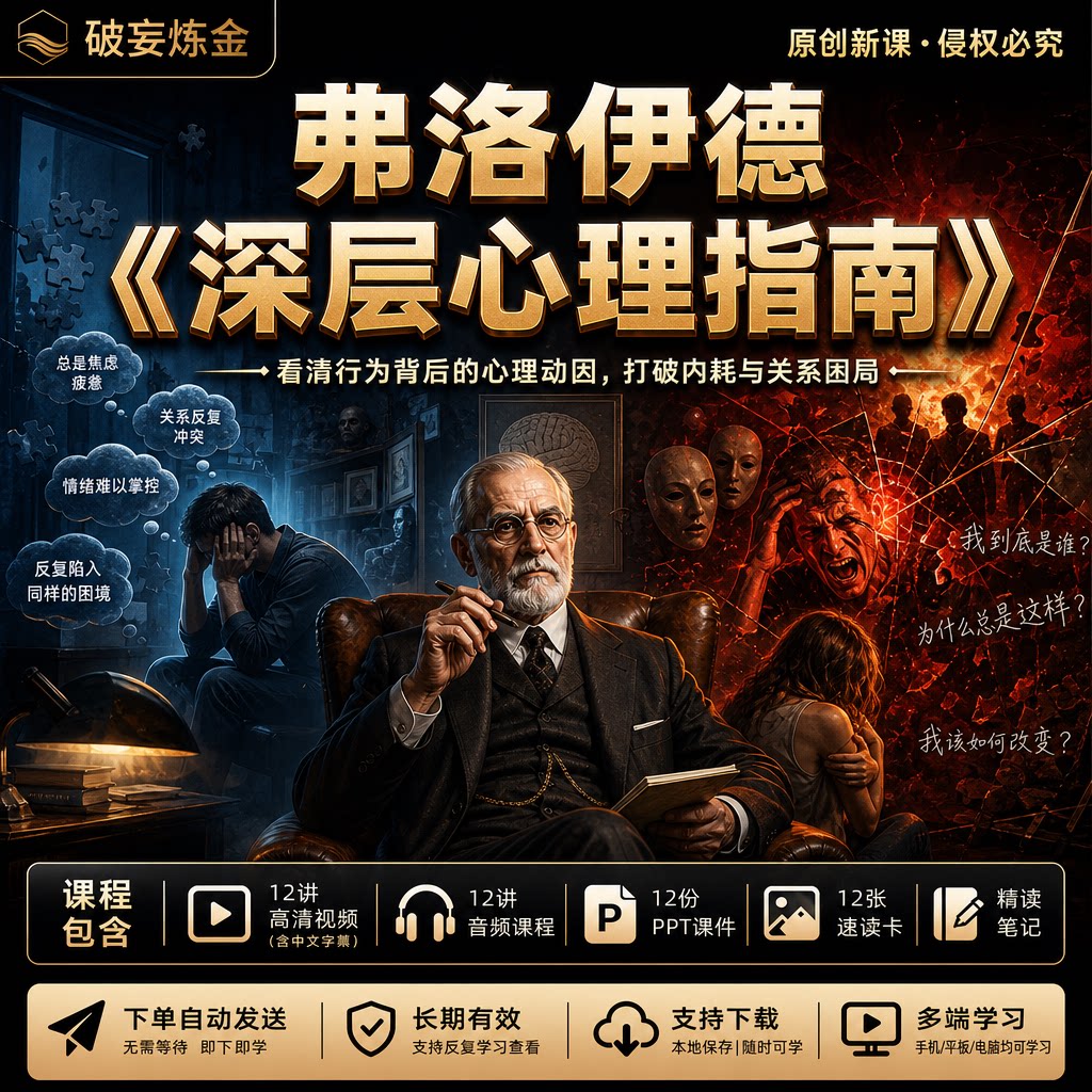 弗洛伊德深层心理指南心理学职场沟通人际关系心理机制视频笔记