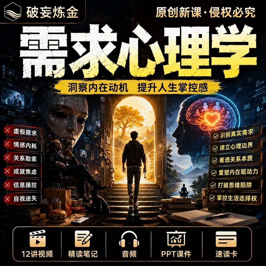马斯洛需求心理学视频笔记