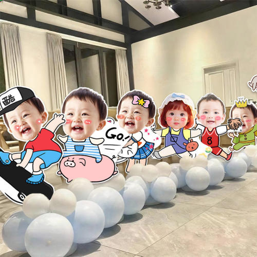 宝宝周岁生日迎宾牌布置百日宴