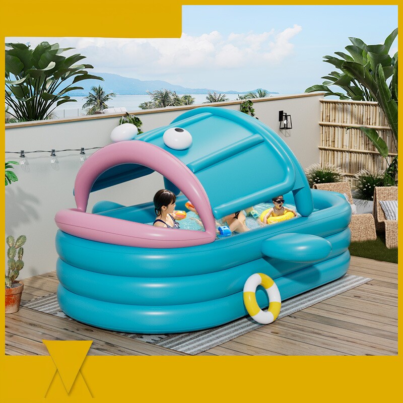 充气游泳池儿童家用婴儿宝宝游泳桶折叠成人家庭小孩户外大型水池