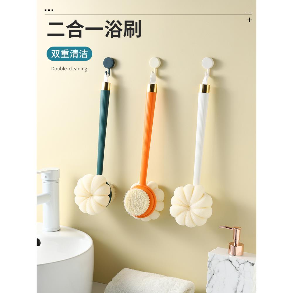 沐浴刷高档不散超柔软浴花女士专用儿童洗澡搓背神器搓澡巾两用女