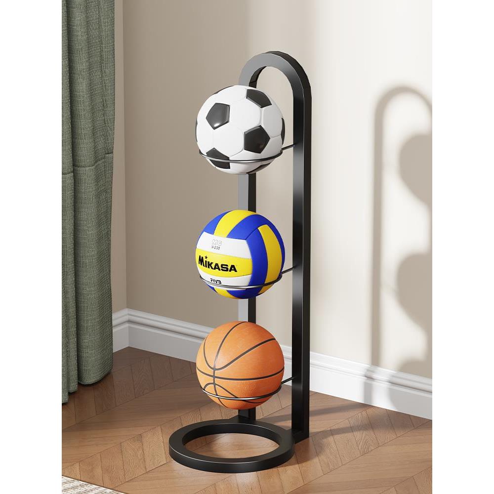 篮球收纳架球类收纳神器家用放篮球的架子排球足球多层落地置物架