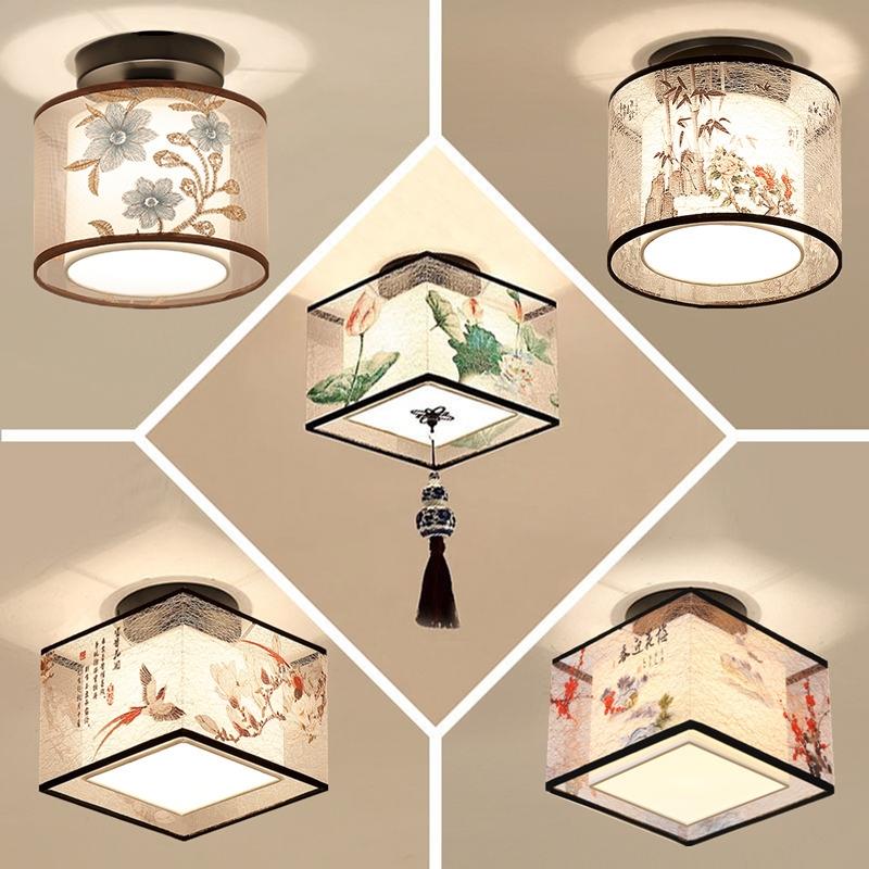 新中式过道灯阳台玄关吸顶灯LED现代简约卧室走廊门厅中式小吊灯