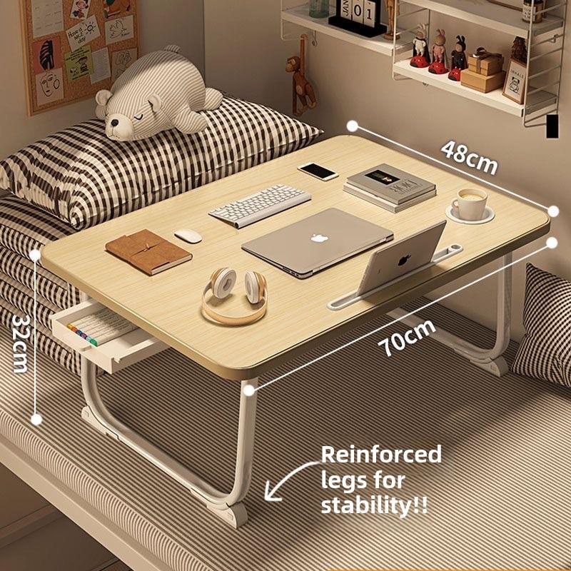 床小桌子折叠桌子凸窗学生学习桌宿舍桌笔记本电脑桌懒人桌