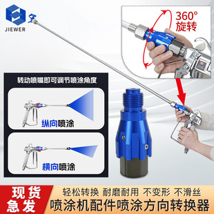 油漆乳胶漆无气喷涂机配件大全通用喷漆机喷枪喷嘴喷涂方向调节器