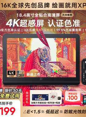 XPPen数位屏ArtistPro19(4K)手绘屏电脑绘画屏AP19数绘屏数位板