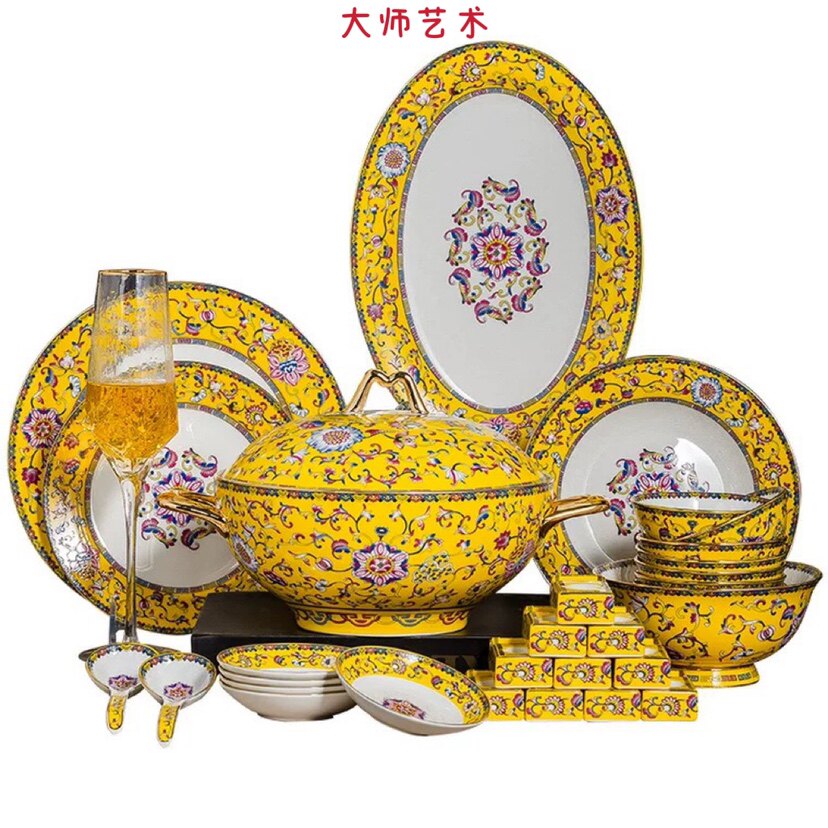 珐琅彩骨瓷餐具景德镇