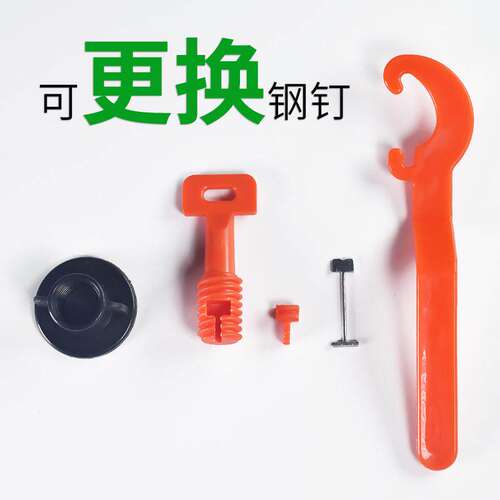 瓦工铺贴瓷砖找平器可换钢针能替换钢钉反复循环使用圆针多次用