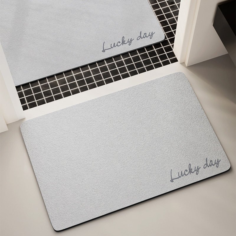 浴室地垫化妆室矽藻泥家用吸水脚垫厕所门口专用洗澡防滑防摔垫