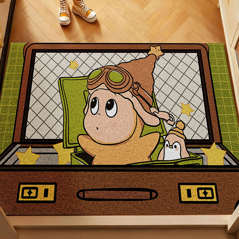 星星人地垫入户门垫家用防滑玄关进门卡通丝圈脚踏垫耐脏门口地毯,居家布艺,入户地垫,淘宝优惠券,粉丝福利购,淘宝优惠卷