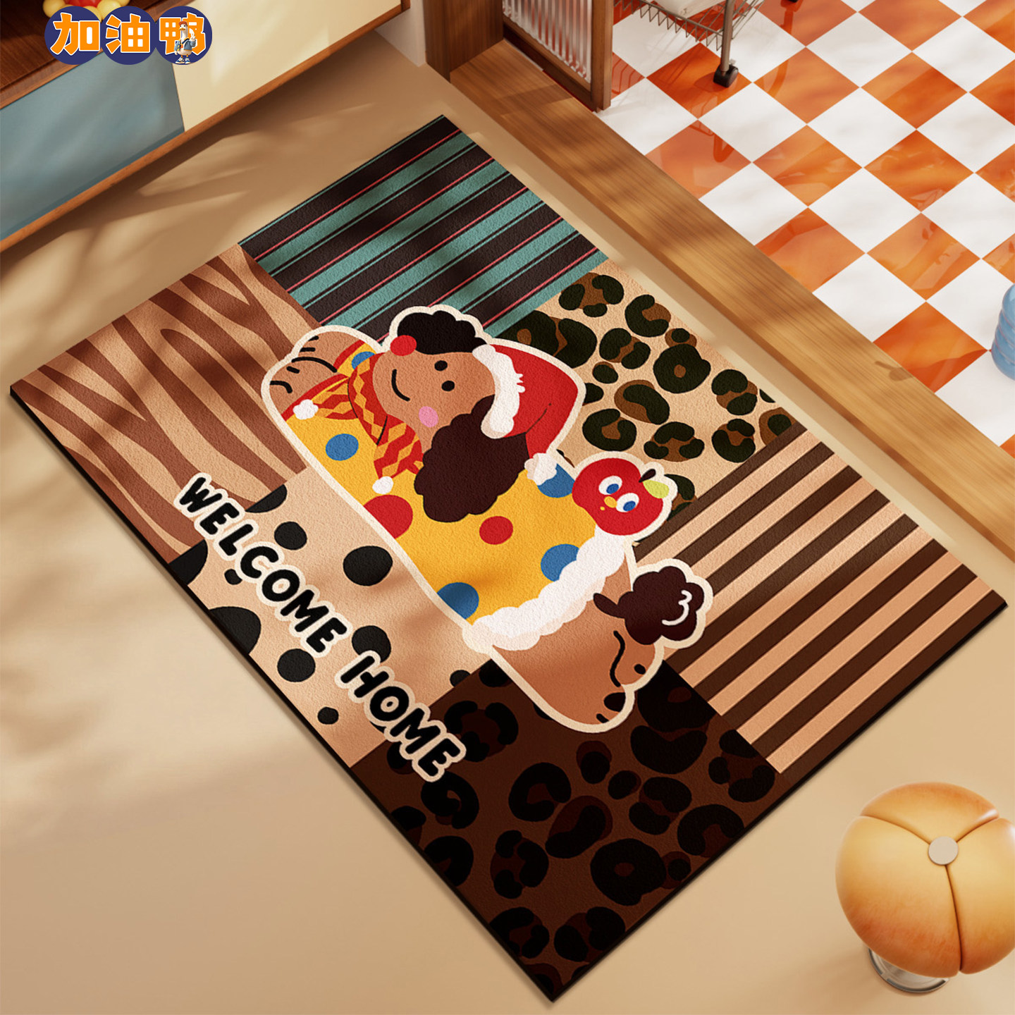 卡通浴室地垫卫生间门口速干脚垫硅藻泥吸水防滑地毯厕所进门门垫,居家布艺,家用脚垫,淘宝优惠券,粉丝福利购,淘宝优惠卷