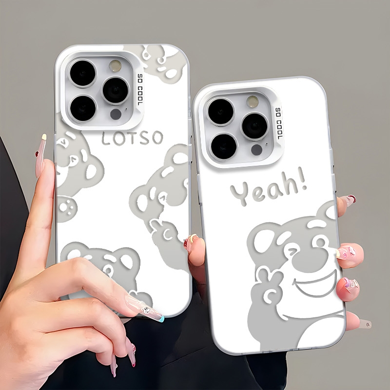 四只草莓熊情侣适用苹果16pro手机壳iphone15适用一加13适用小米15适用红米k80适用荣耀300保护套适用魅族21
