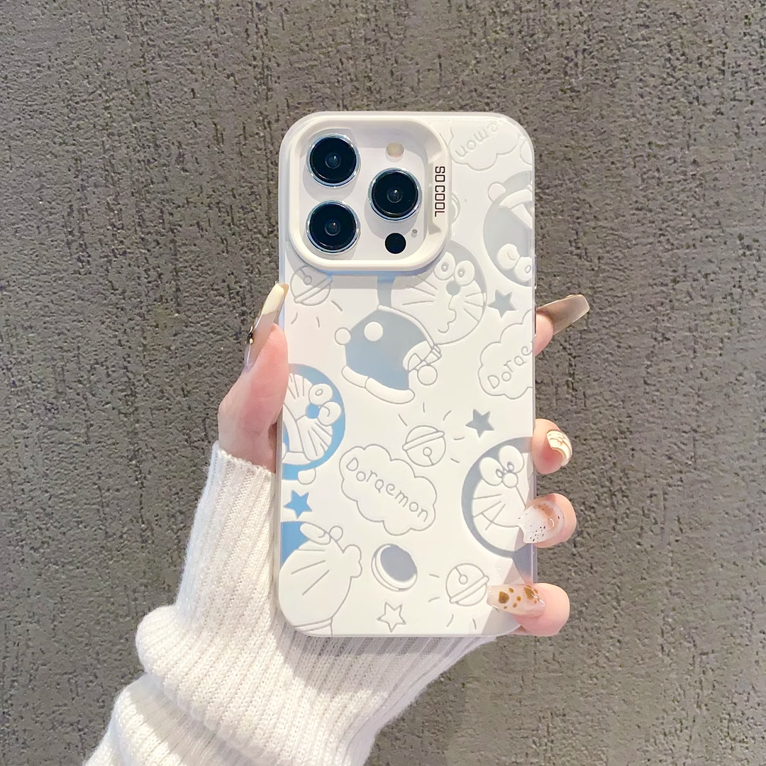 情侣哆啦a梦适用苹果iPhone16promax手机壳适用一加13适用红米k80适用小米适用荣耀300保护套适用华为P70保护