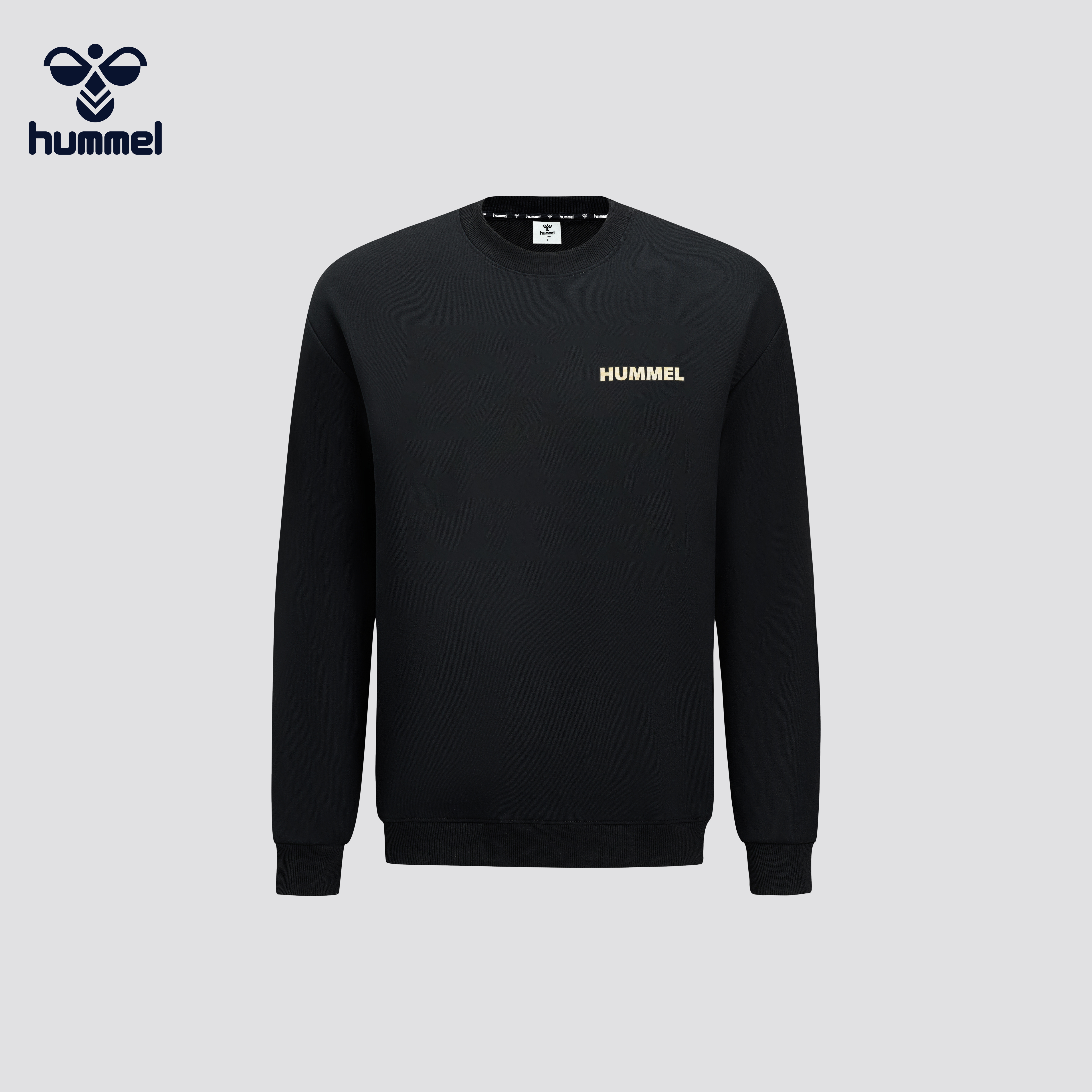 HUMMEL男士圆领卫衣新款运动休闲