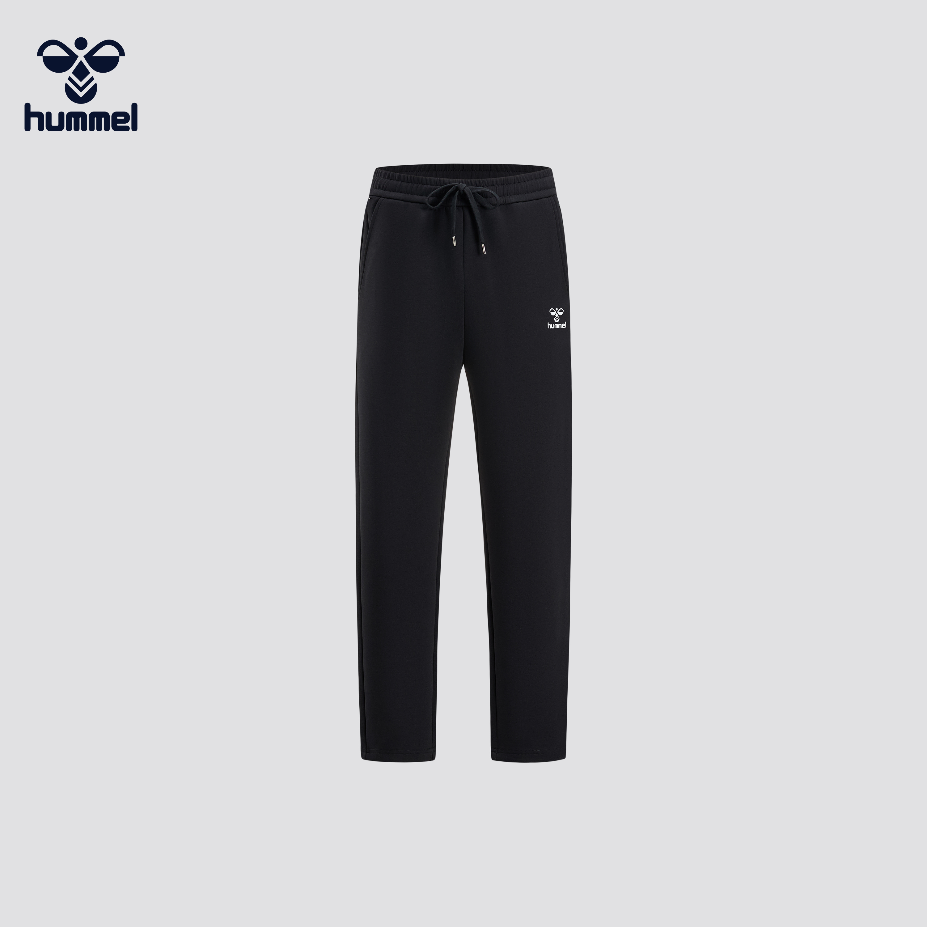 HUMMEL直筒运动裤男女抽绳休闲