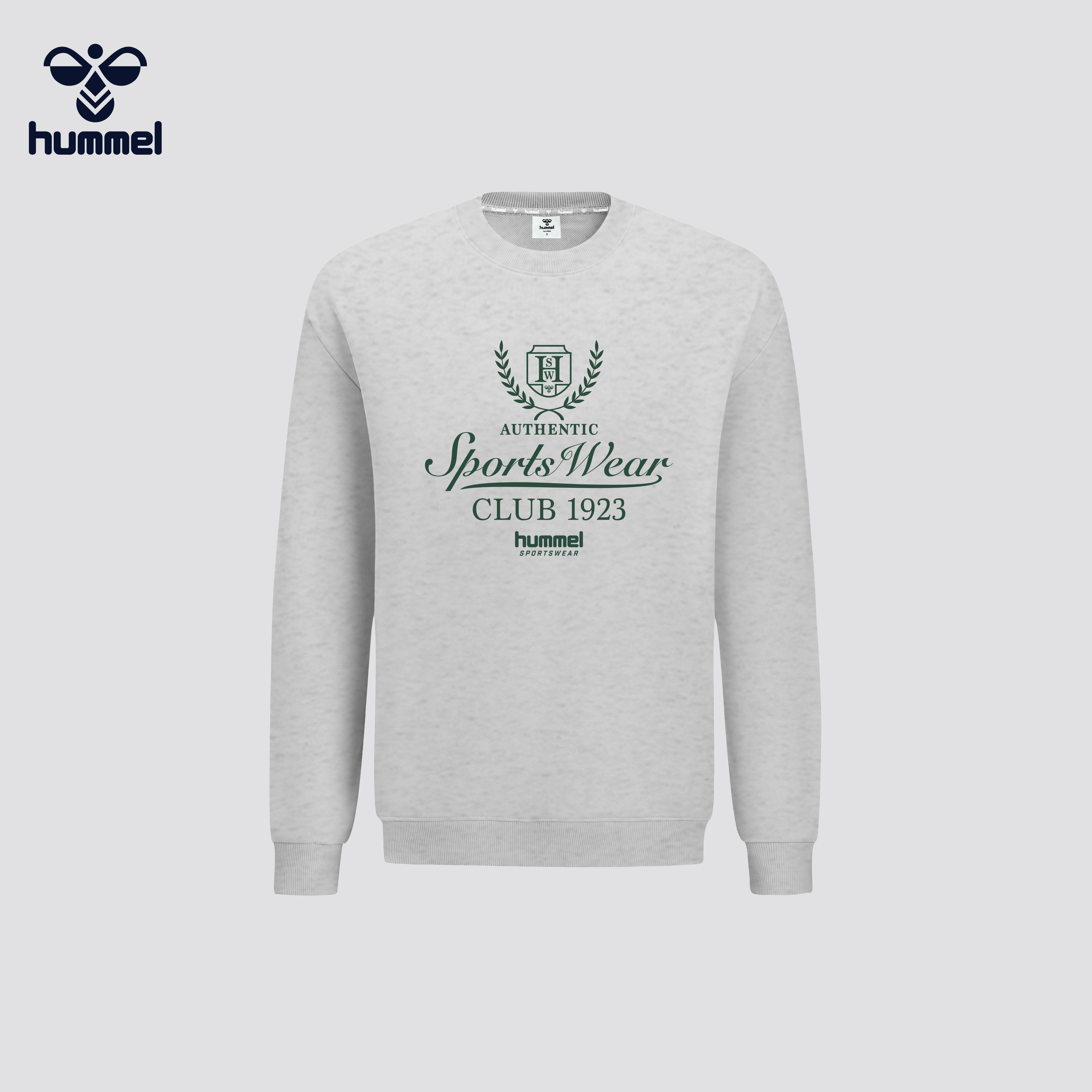 HUMMEL男士字母印花圆领卫衣