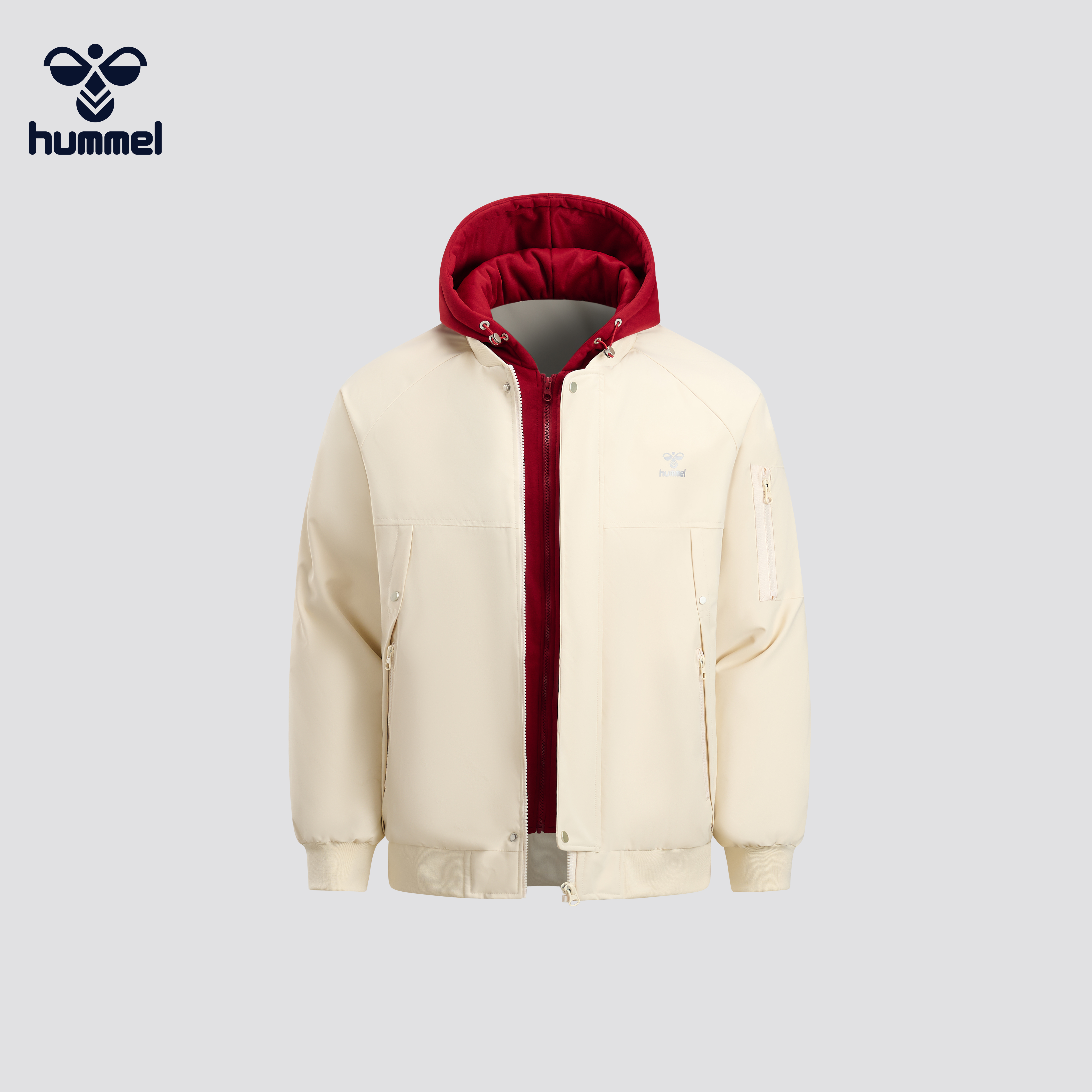 加厚保暖冬季工装宽松潮牌假两件