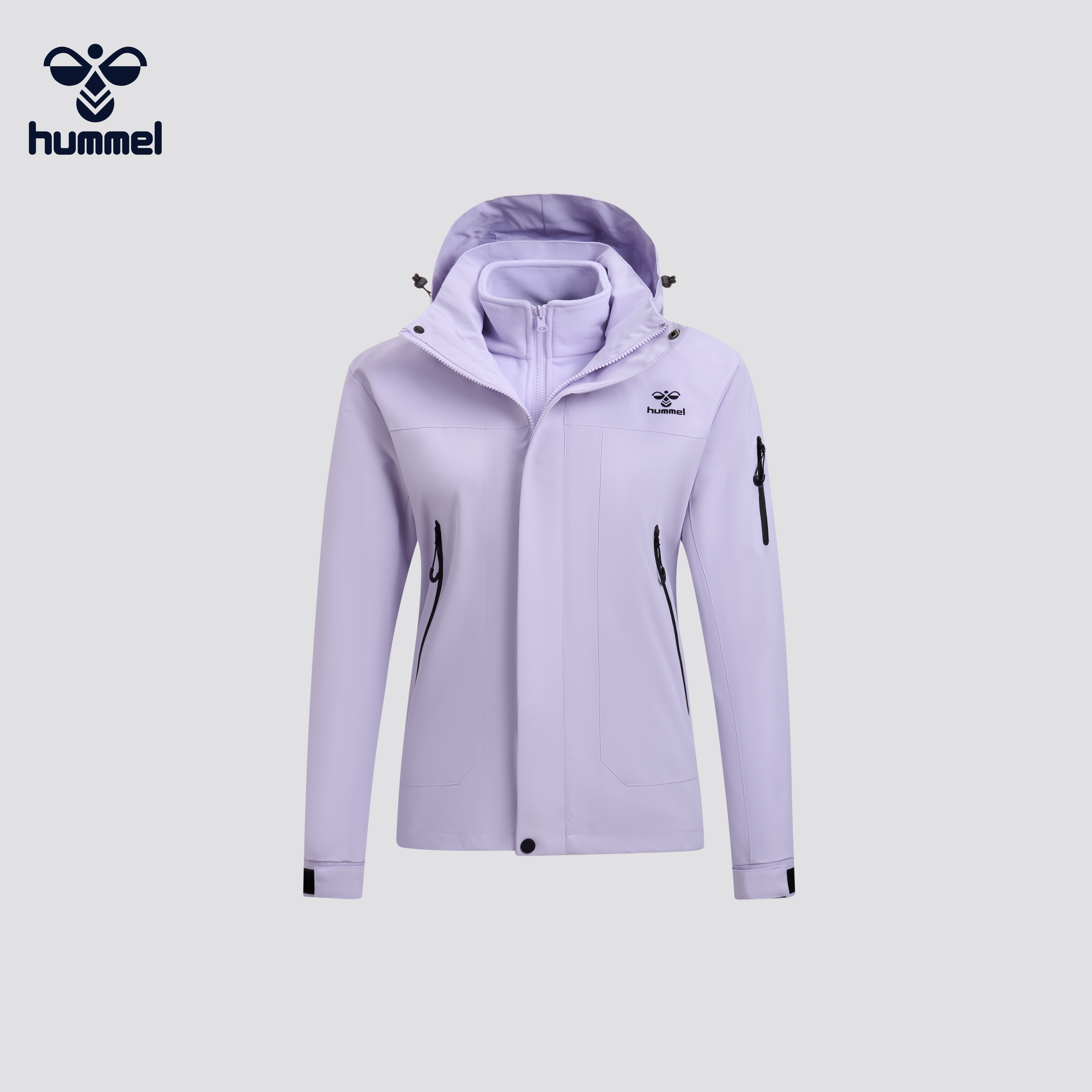 HUMMEL抓绒内胆三合一夹克