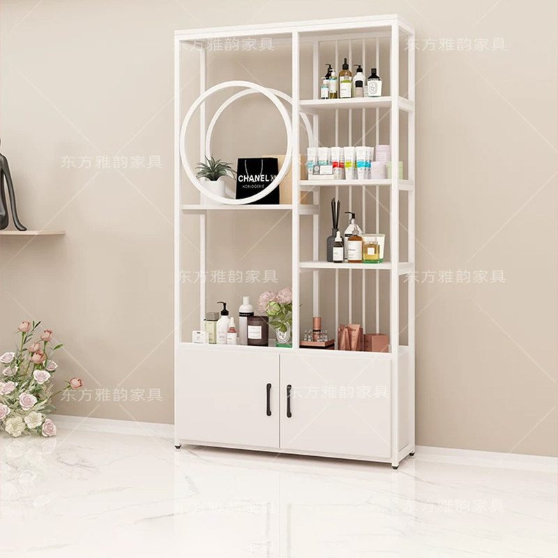 铁艺镂空隔断家用置物架玄关屏风书架装饰柜落地展示柜隔断置物架