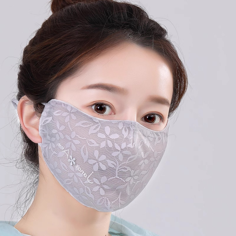 防晒口罩显小脸遮全脸面纱冰透气