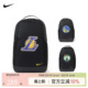 湖人勇士双肩包印花Logo背包运动休闲25L书包男女款 NBA Nike耐克