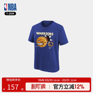 NBA Nike耐克湖人勇士同款青少年夏季户外运动篮球服短袖T恤