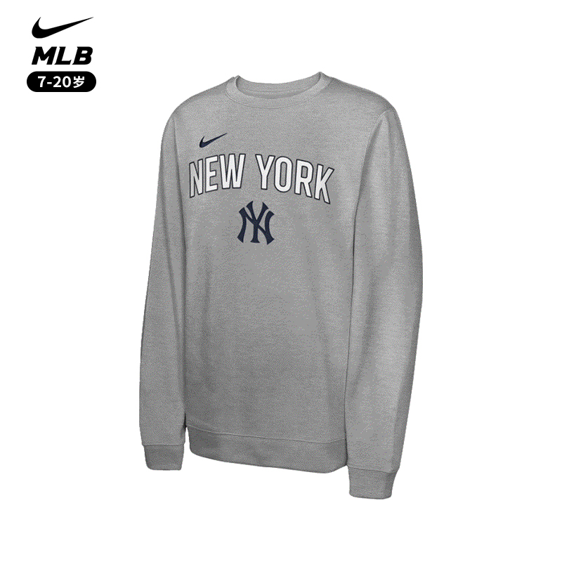 耐克Nike MLB 纽约洋基NY 薄款长袖T恤 青少年 运动休闲T恤男女