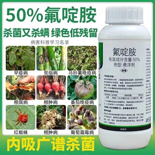 50%氟啶胺疫病根肿霜霉红蜘蛛灰霉病白绢病炭疽病果树蔬菜杀菌剂